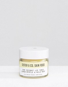 Бальзам для губ с лимоном, миртом и мятой Sister & Co Raw Coconut - 15 мл - Бесцветный