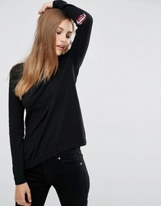 Джемпер с заплатками клыки на локтях ASOS - Черный