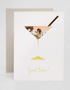 Поздравительная открытка на день рождения Meri Meri Cocktail Confetti - Мульти