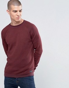Бордовый топ с круглым вырезом и рукавами реглан Selected Homme - Красный