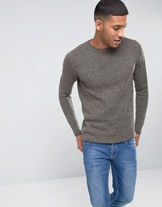 Трикотажный джемпер в крапинку с круглым вырезом Only & Sons - Синий