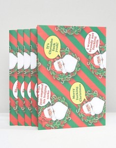 Бумага для упаковки подарков Brainbox, 5 листов - Мульти Gifts