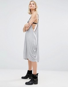 Платье с драпированными боками NYTT Jancy - Серый