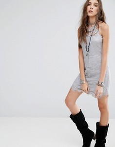 Платье-комбинация Free People Shes Got It - Серый
