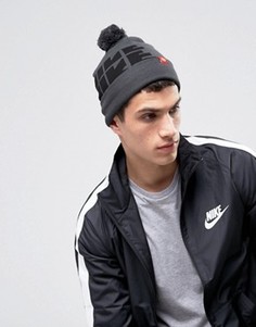 Серая шапка-бини Nike Futura DNA 809274-032 - Серый