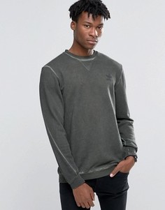 Зеленый свитшот с круглым вырезом adidas Originals Street Modern AY9203 - Зеленый