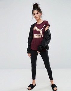 Леггинсы с завышенной талией Puma Speed Font - Черный