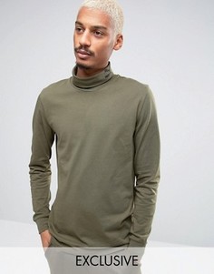 Зеленый лонгслив с высоким воротом Puma 57444001 - Коричневый