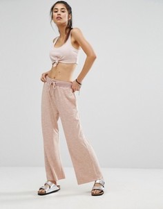 Широкие укороченные брюки Minkpink Move - Розовый