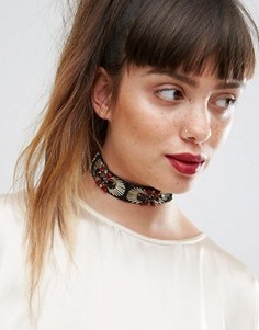 Короткое ожерелье из бусин ASOS - Мульти