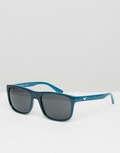 Солнцезащитные очки в квадратной оправе Emporio Armani - Зеленый