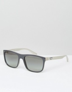 Солнцезащитные очки в квадратной оправе Emporio Armani - Серый