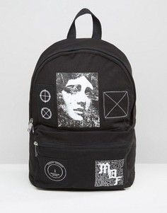 Рюкзак с накладками ASOS - Черный