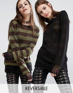 Двусторонний свитер Tripp NYC - Черный