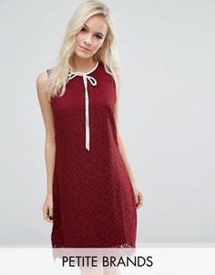 Кружевное платье мини с бантом спереди Vero Moda - Красный