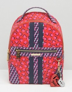 Рюкзак из парусины с покрытием и цветочным принтом Juicy Couture - Красный