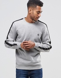 Свитшот с полоской на рукавах Jack & Jones - Серый