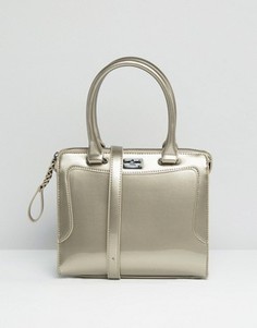 Серебристая лакированная сумка-тоут Pauls Boutique - Серебряный