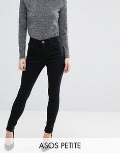 Черные джинсы с завышенной талией ASOS PETITE Sculpt Me - Черный