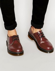 Туфли с 3 парами люверсов Dr Martens Original - Красный