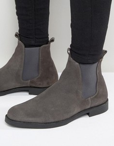 Замшевые ботинки челси Zign - Серый
