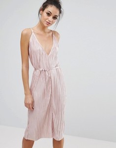 Блестящее платье с люрексом Love & Other Things - Розовый