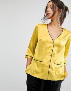 Блузка с карманом спереди Missguided - Желтый