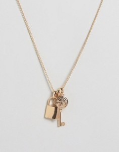 Ожерелье с подвесками Chained & Able - Золотой