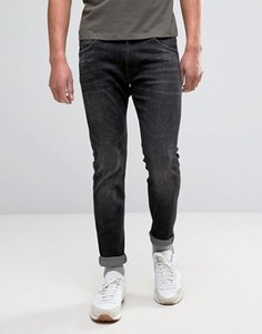 Темно-серые выбеленные джинсы скинни Wrangler Bryson - Синий