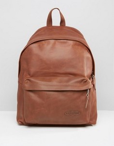 Коричневый кожаный рюкзак с уплотнением Eastpak PakR - Коричневый