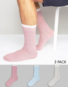 3 пары толстых носков крупной вязки ASOS - Мульти