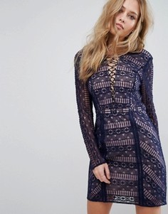 Платье мини The Jetset Diaries Eden - Синий