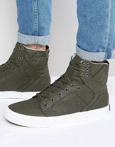 Высокие кроссовки Supra Skytop - Зеленый