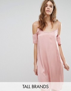Платье-сорочка с вырезами на плечах Vero Moda Tall - Розовый