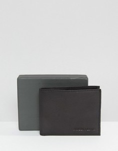 Черный кожаный бумажник Forbes & Lewis - Черный