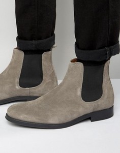 Замшевые ботинки челси Selected Homme Oliver - Серый