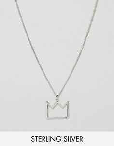Серебряное ожерелье с подвеской-короной Serge De Nimes - Серебряный