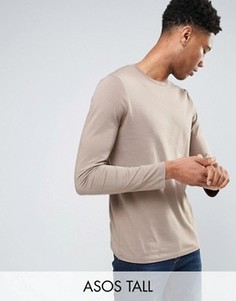 Лонгслив с круглым вырезом ASOS TALL - Коричневый