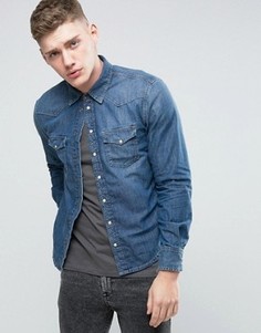 Узкая рубашка Pepe Carson - Синий