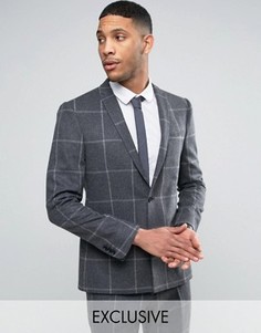 Приталенный пиджак с ровным низом Noak - Серый