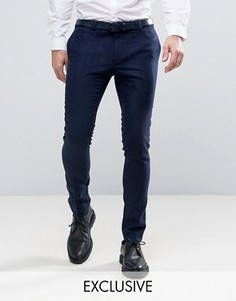 Супероблегающие строгие брюки Noak - Темно-синий