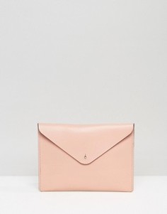 Розовый клатч Leather Satchel Company - Розовый