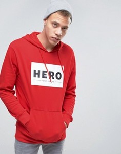 Худи с логотипом Heros Heroine - Красный