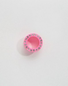 Серьги-гвоздики ограниченной серии с камнем 14 мм - Розовый Asos