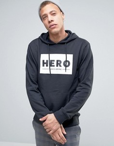 Худи с логотипом Heros Heroine - Черный