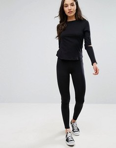 Леггинсы с завышенной талией New Look - Черный