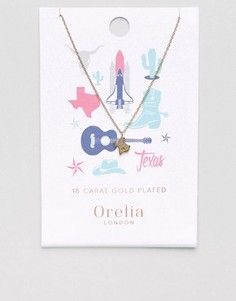 Ожерелье с подвеской штат Техас Orelia - Золотой