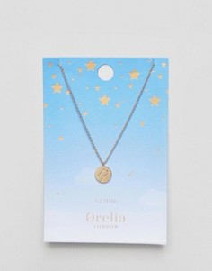 Ожерелье с подвеской-диском Близнецы Orelia - Золотой