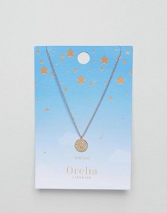 Ожерелье с подвеской-диском Дева Orelia - Золотой