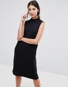 Платье с высокой горловиной Selected Lisa - Черный